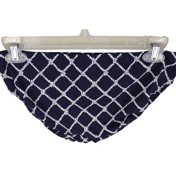 Lands' End Underwire Bikini Swimsuit 34B/36A Bottoms size S‎ Navy Twist Front - Picture 8 of 16
